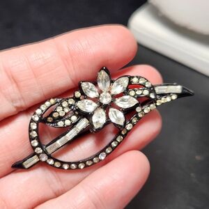 Crystal Flower Brooch